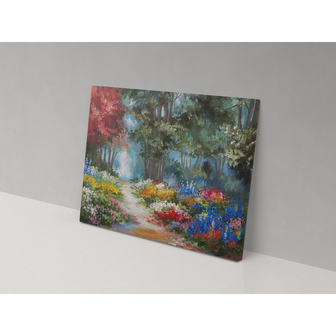 Acrylic Meadow - Wrapped Canvas Graphic Art