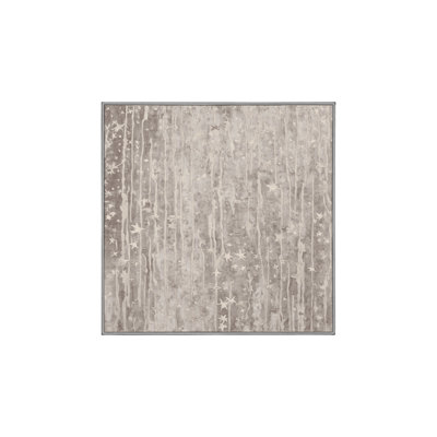 Tapis gris soyeux et moelleux