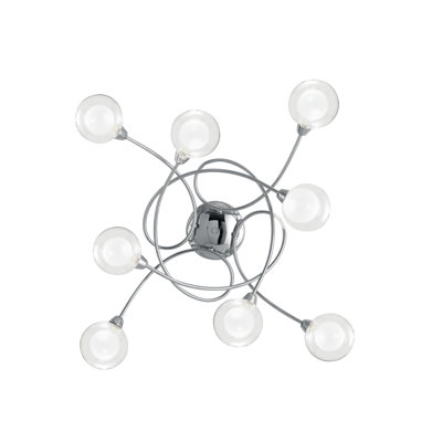 Lindbergh Glass Semi Flush Mount