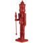 Nutcracker King With Crown And Scepter Standing Christmas Figure - 15" - Red