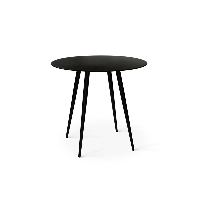 Merlene Round Glass Top Metal Base Dining Table