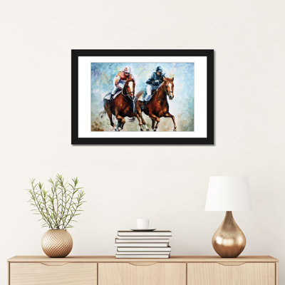 «Close Race», art mural sur toile tendue