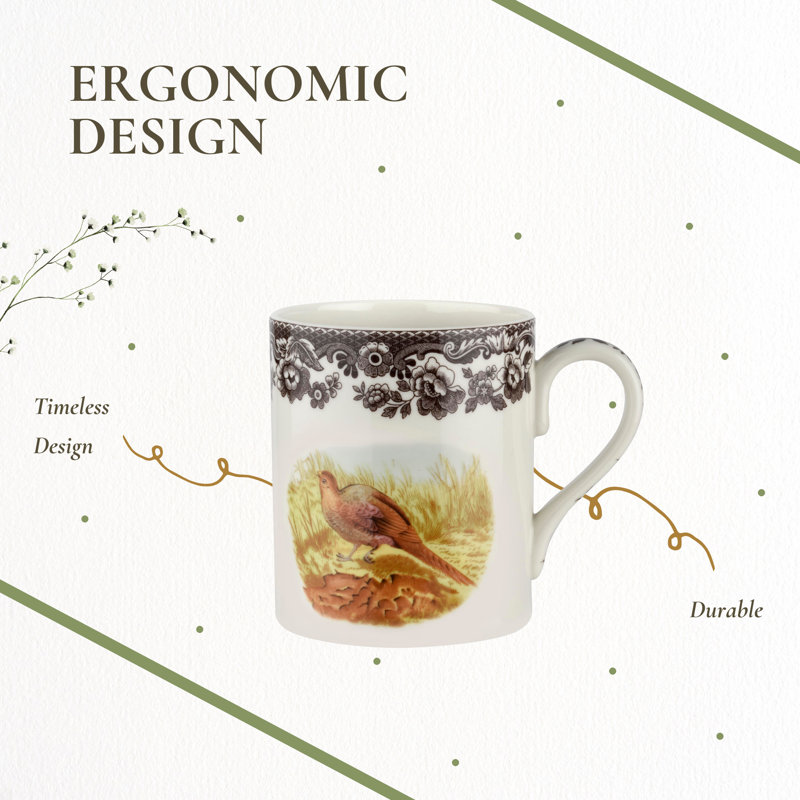 Spode Woodland Am.Wildlife Mug 16 Oz Pheasant