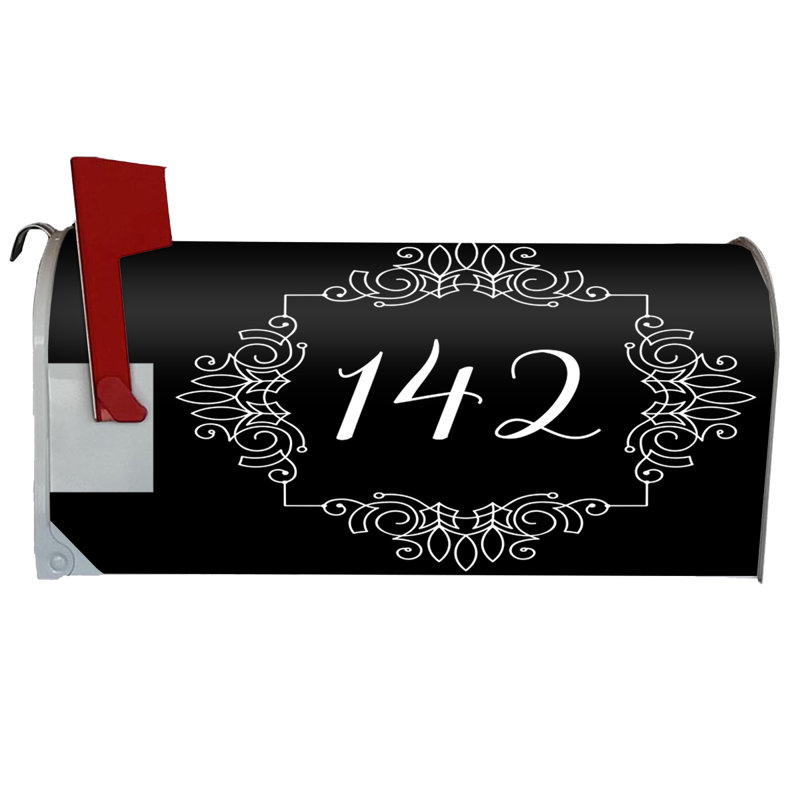 Adhésif décoratif, H 20,5 po x l 18,25 po x P 0,02 po, Blanc / noir