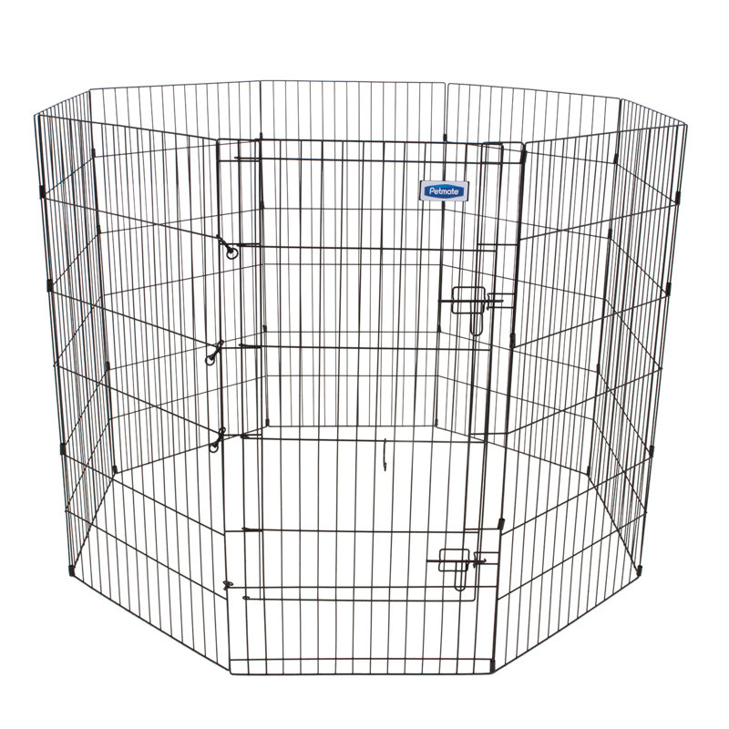 Panel Metal Exercise Pen With Door, X-Large (48" H x 24" W)