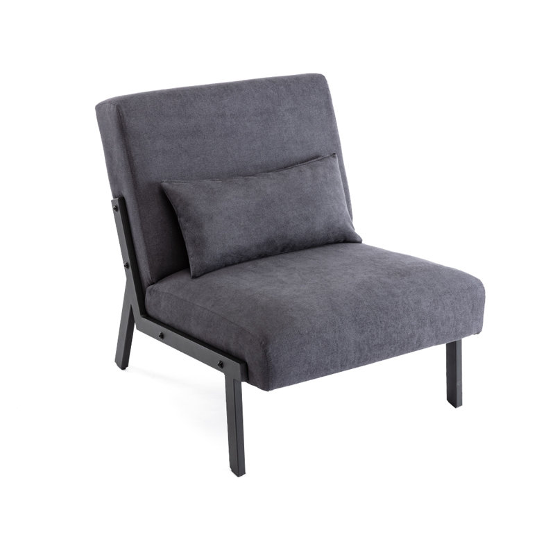 Upholstered Armchair With Cushion Relaxing Armchair Living Room Sofa Maja, Dark Grey