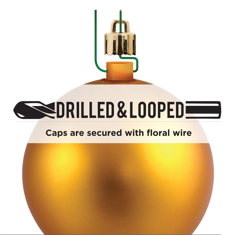 Ornement de Noël oignon 6 po, Cuivre