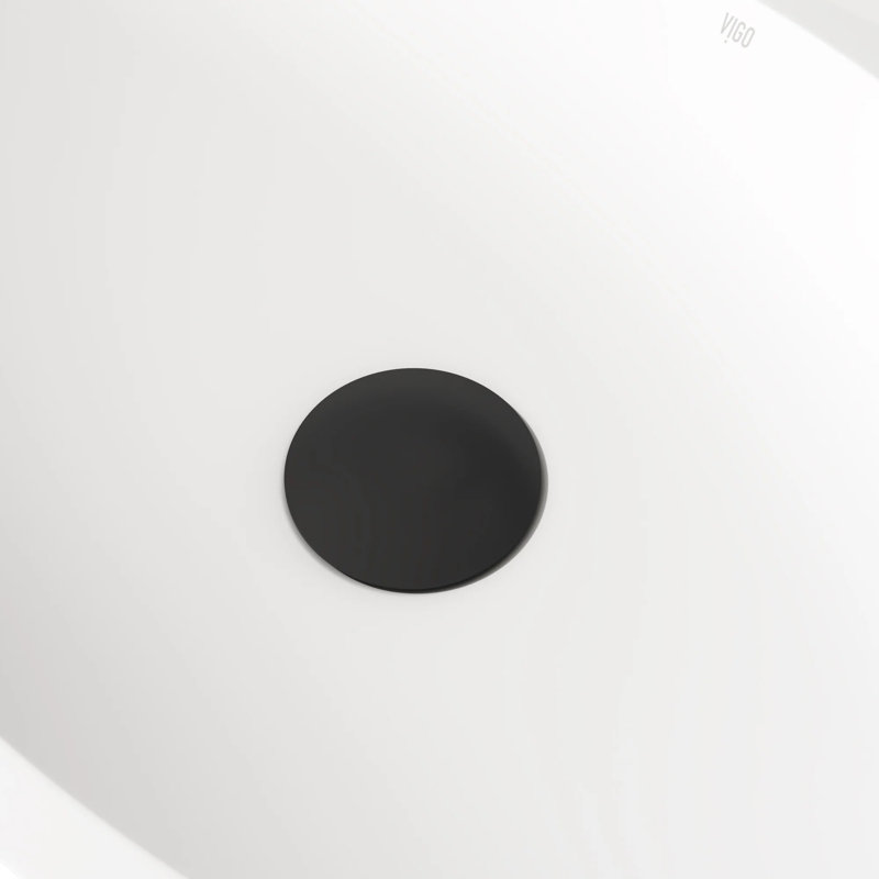 Pop-Up Bathroom Sink Drain, Matte Black