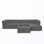 Canapé modulaire en U avec accoudoirs en forme de vague-1655086029