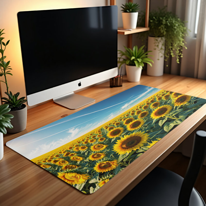Polyester Desk Pad, 14.4x12.1