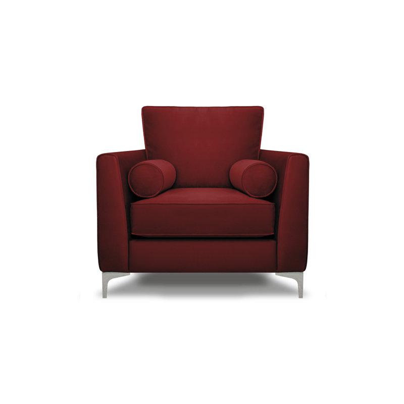 Kyle Upholstered Armchair, Red