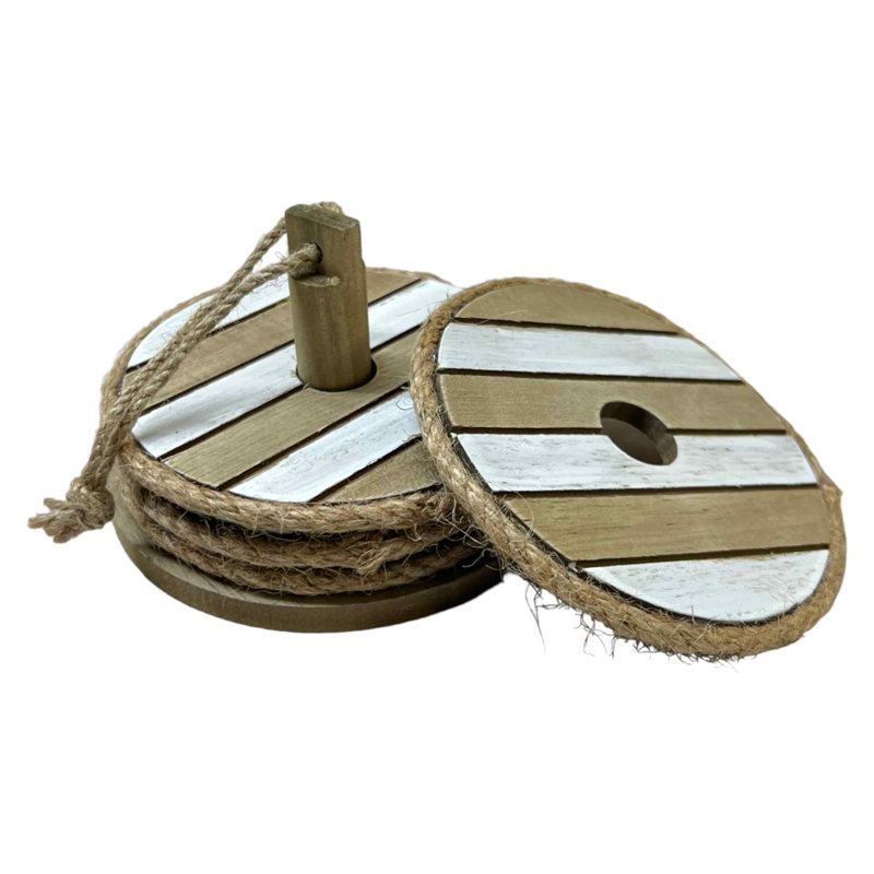 Ensemble de 4 sous-verres rustiques