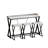 Geesey 58.3" Console Table and Stool Set, Bar Table With Stools Breakfast Bars Height Dining Table-49792559