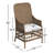 Bilbrook Arm Chair in Brown