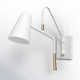 Tedder Single Light Steel Dimmable Swing Arm Sconce