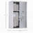 Kleankin Wall Mounted Medicine Cabinet, Locking Wall Cabinet With 3 Tier Shelves, Stainless Steel Frame And Glass Door, Lockable With 2 Keys, Silver