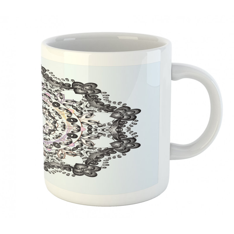 Grande tasse à café mandala