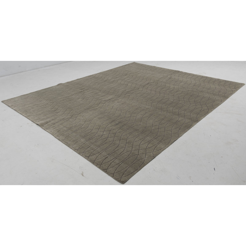 Abstract Area Rug in Green
