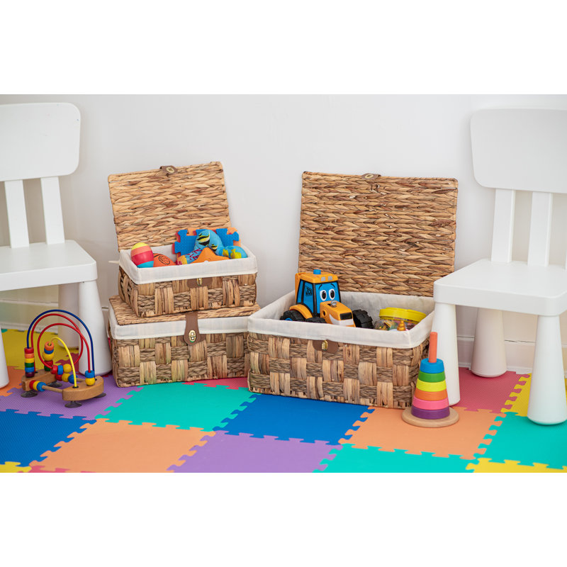 Wicker Laundry Set with Handles