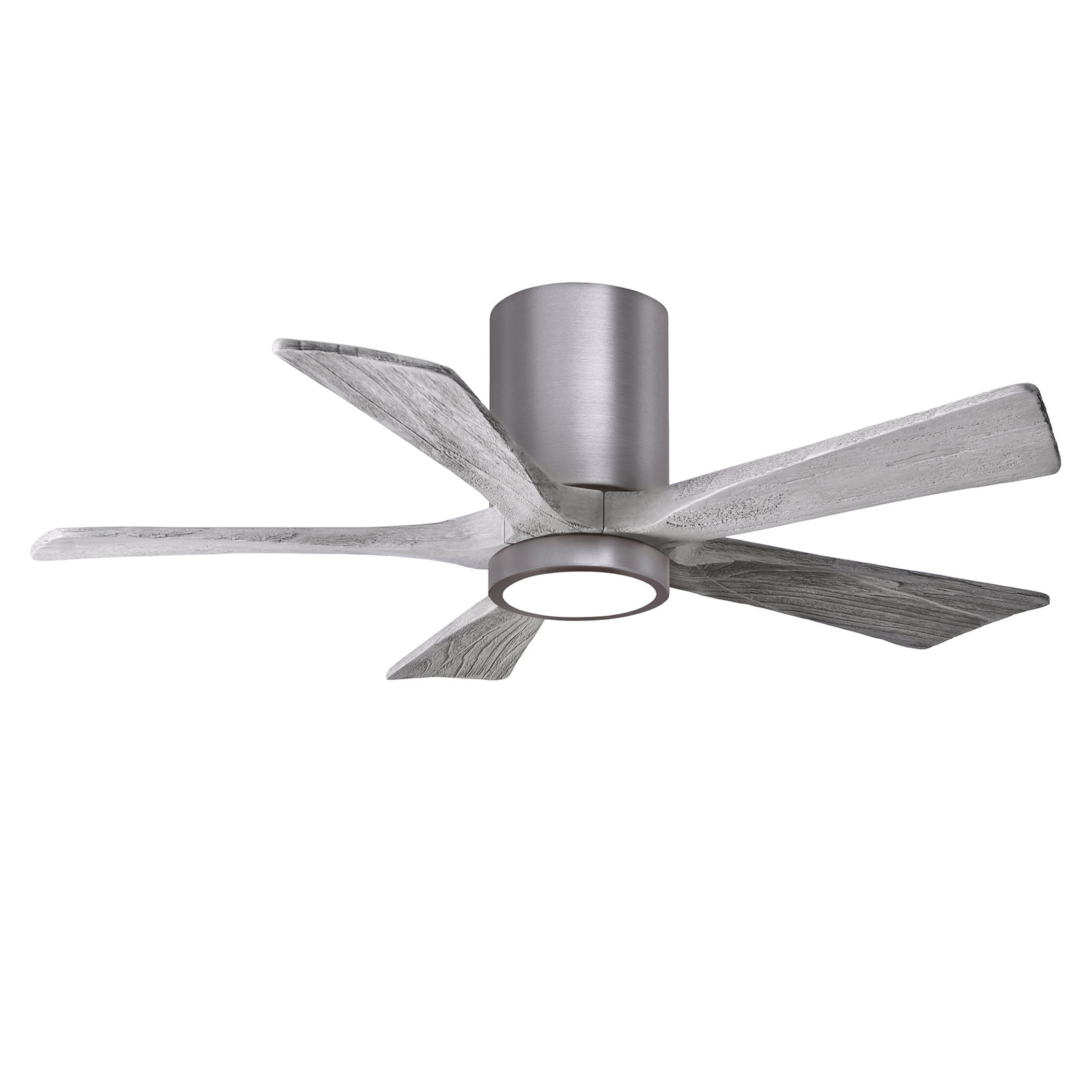 Irene 5 - Blade LED Ceiling Fan with Light Kit Included, Barn Wood Tone, Brushed Pewter, 42"