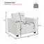 Fauteuil d'appoint surdimensionné avec accoudoirs larges-1508656373