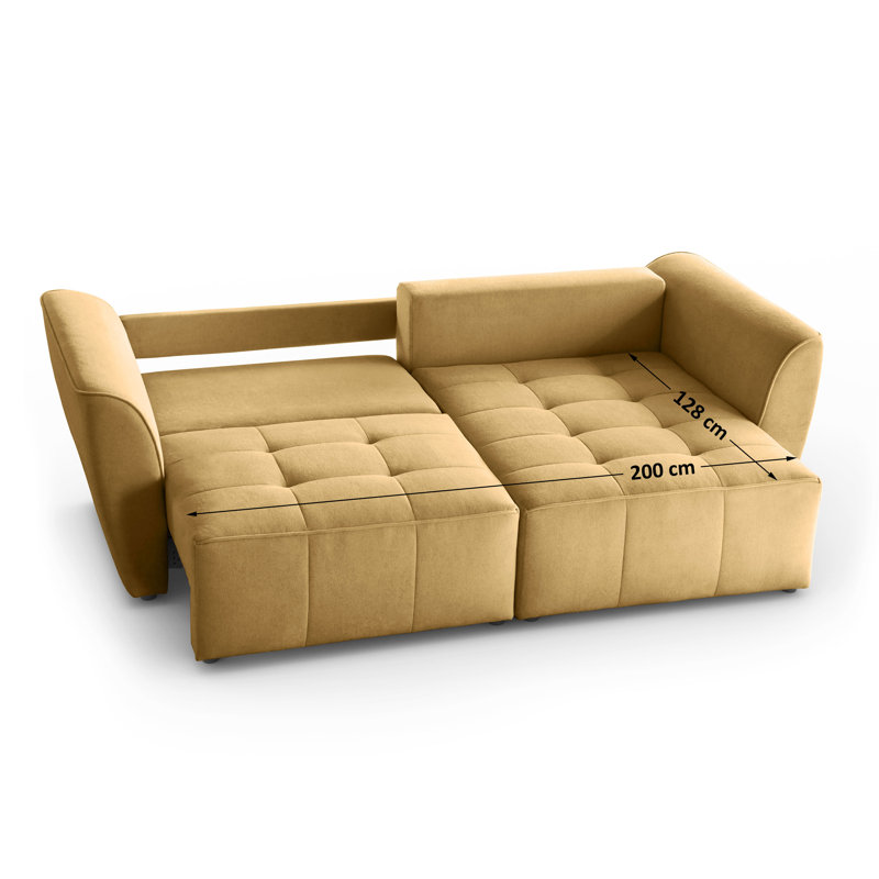 Creddy Universal Corner Sofa with Sleeping Fuction , Yellow
