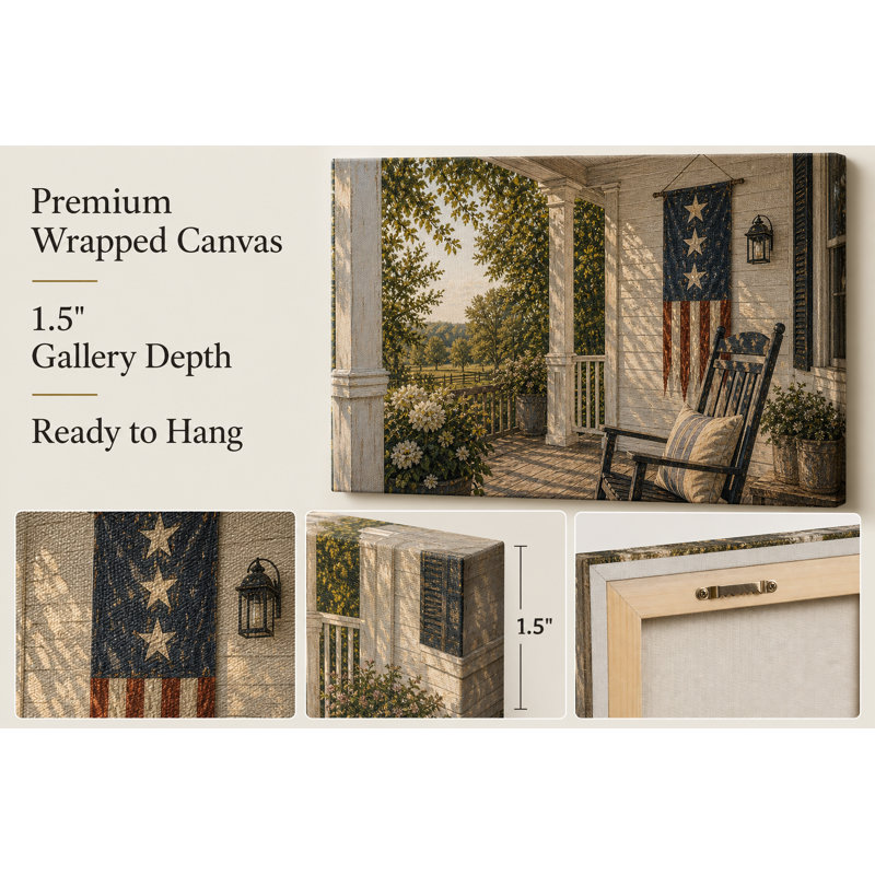 Art mural sur toile luxe Luxury Liberty, 36"H x 48"W x 1.5"D