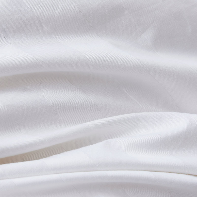 Queen White Cotton Reversible Down Comforter