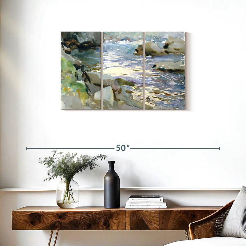 Alvord Stream and Rocks, 1901-1908, H 20 po x l 33 po