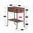 Tray Top End Table Set with Storage