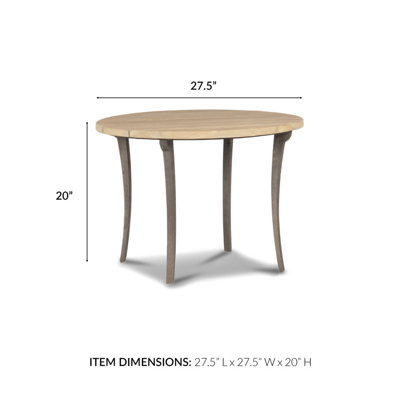 Peak Season Side Table, 27.56" L x 27.56" W