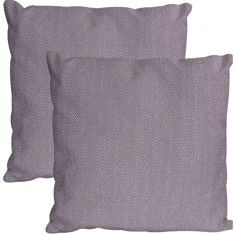Housse et insert de coussin carré Grassroots, Gris clair / beige