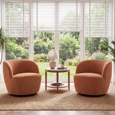 Fauteuil demi-tonneau pivotant Nen Boucle