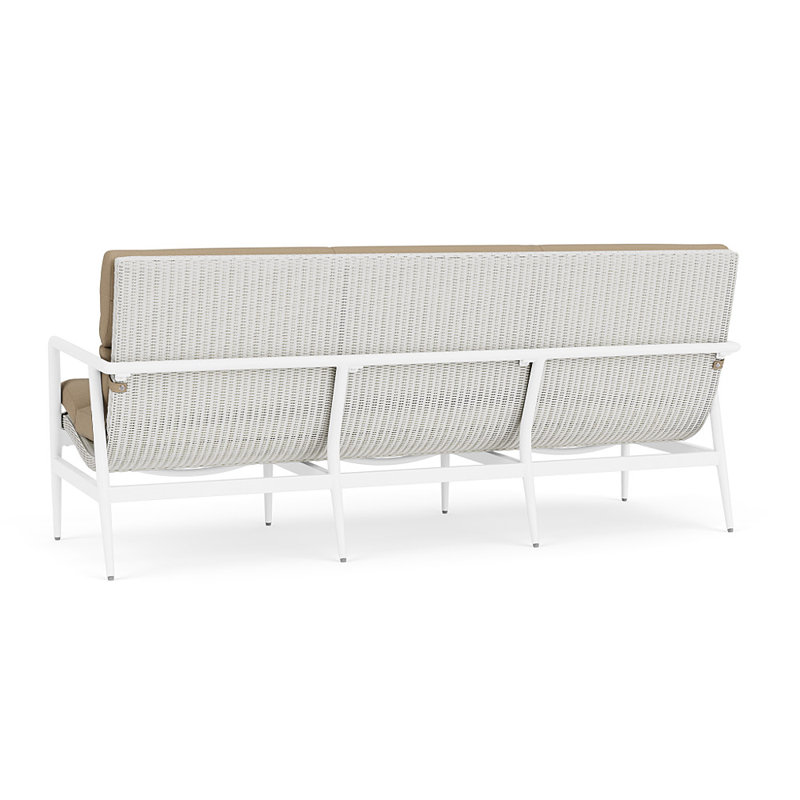 Cascade Outdoor 3 - Seat Patio Sofa, Fife Sahara, Matte White