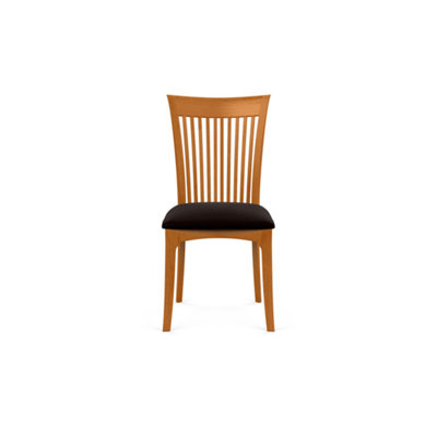 Chaise d'appoint rembourrée à dossier en lattes Sarah