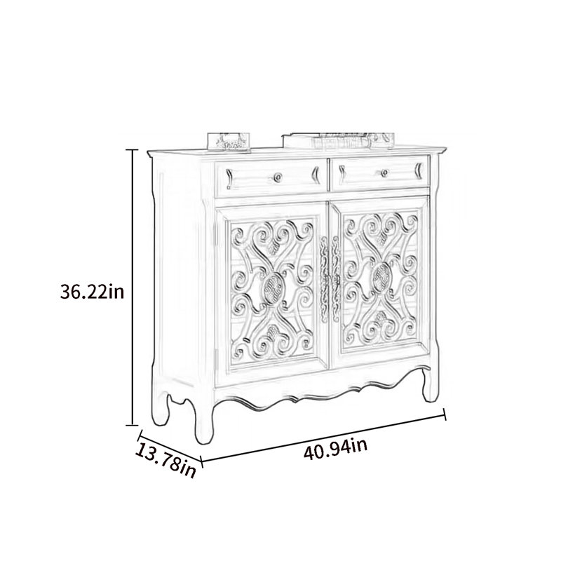 Armoire d'appoint Vintage, Marron clair