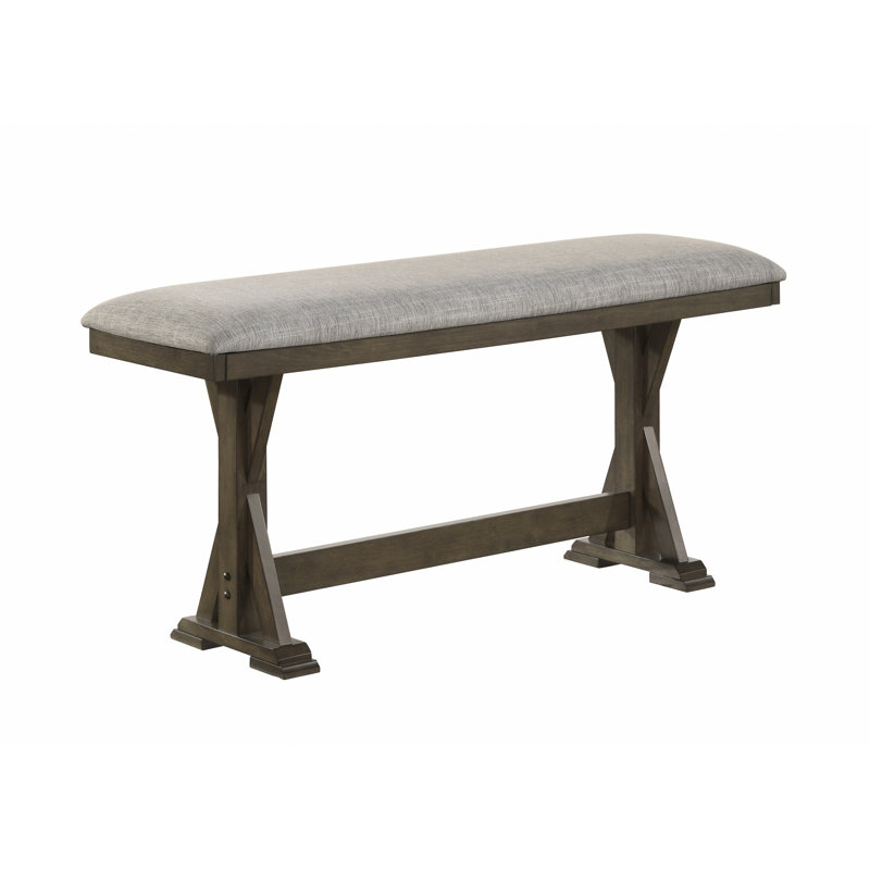 Banc de salle à manger rembourré de hauteur comptoir 1 pièce Rustic