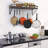 Metal Rectangle Wall Mounted Pot Rack-1637726315