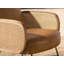 Brown leather armchair