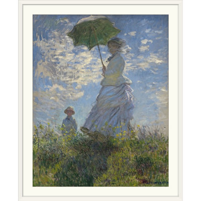 Claude " Woman with a Parasol - Madame Monet and Her Son, 1875 " by Claude Monet