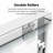 70" H Double Sliding Door, 56 - 60 In. Width, Tempered Glass, , Beautiful Finish Semi- H, Attractive Outlook-124069800