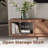 Walnut Extendable Modern TV Stand with Storage-709569999