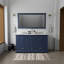 Meuble-lavabo double 60 po X P 22 po D, plateau en marbre de culture et robinet-117844746