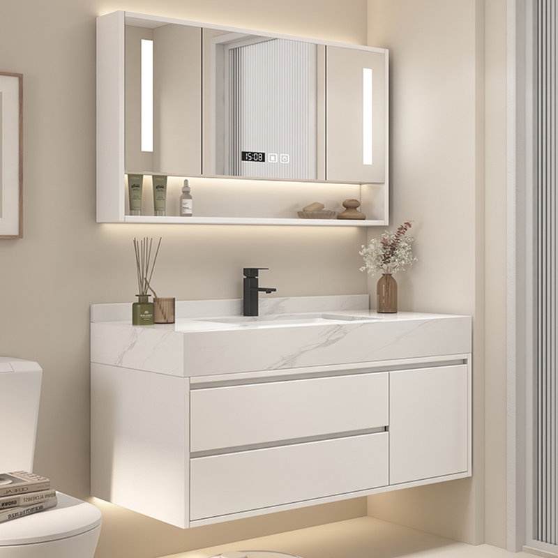 Armoire de salle de bain légère et luxueuse