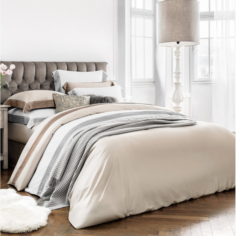 Eden Fitted Sheet, Super King, Beige