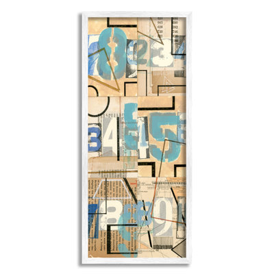 «Abstract Textbook Cutout Collage Bolded Numéros» par Nikki Galapon - impression