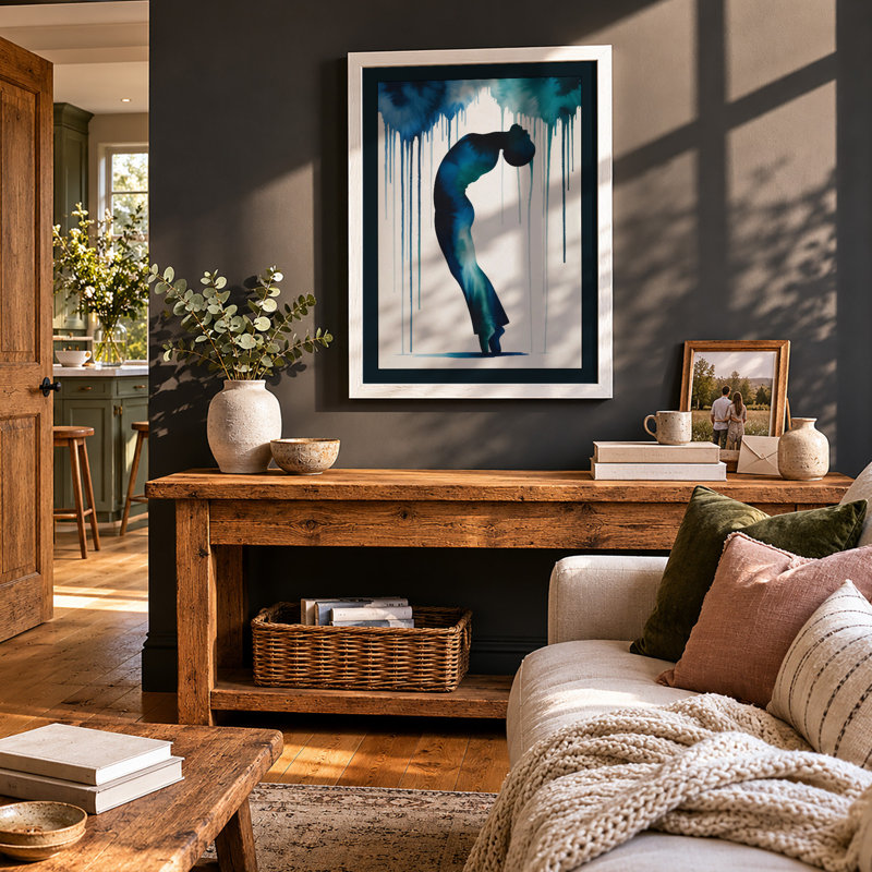 Figure In Motion Modern - Print, A3 - 42.0 x 29.7 cm, White