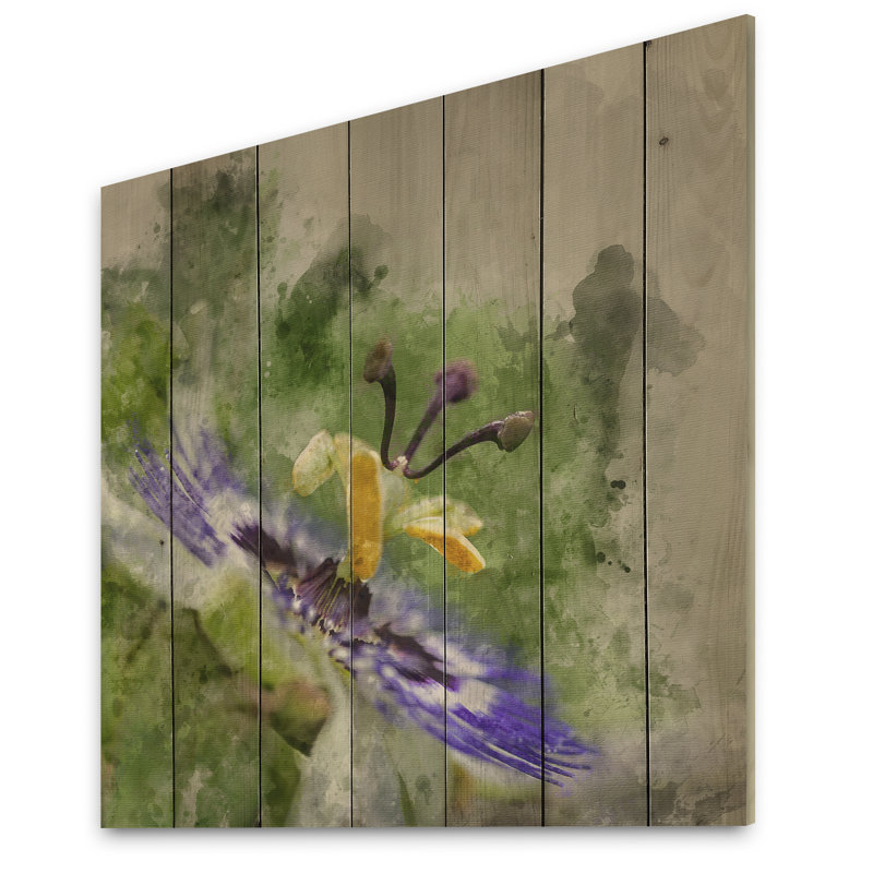 - Peinture sur bois sans cadre, H 16 po x l 16 po x P 1 po