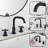 Widespread 2-handle Bathroom Faucet with Drain Assembly-81641108