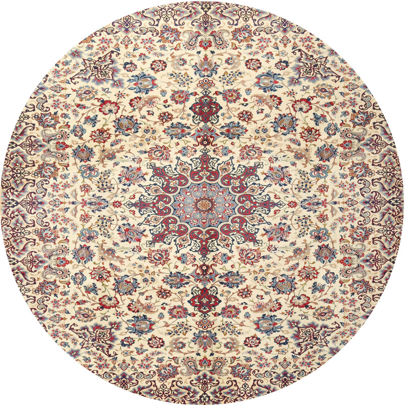 Oriental Indoor Rug, Round 3'